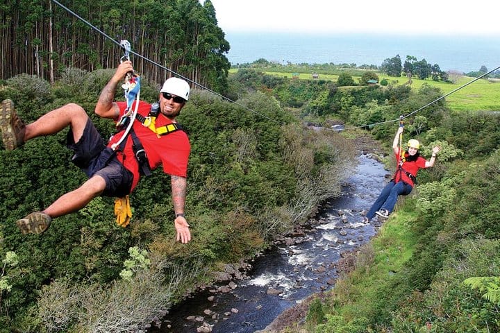 Big Island 9-Line Waterfall Zipline Experience