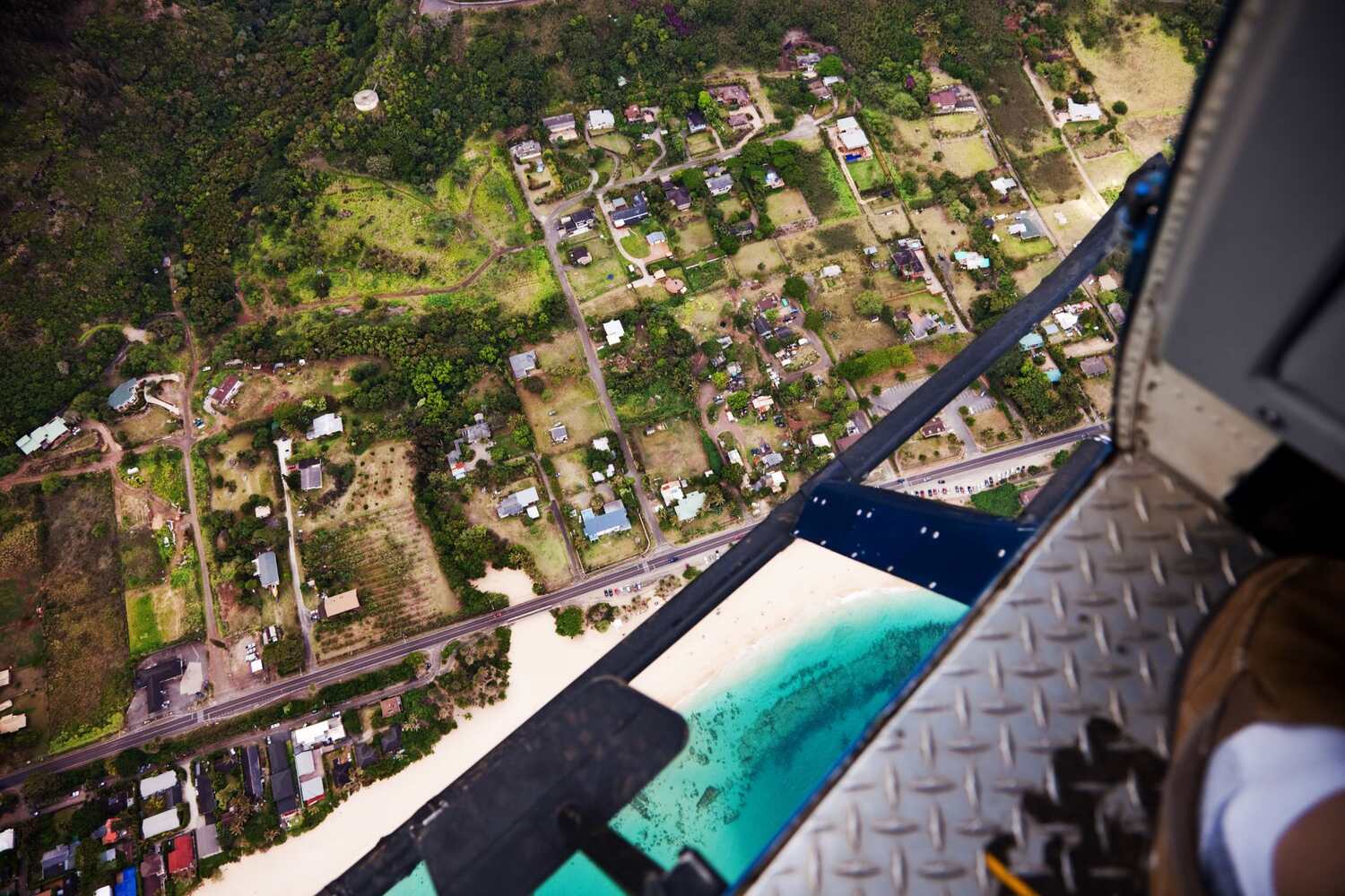 Aerial view from a helicopter in Hawaii