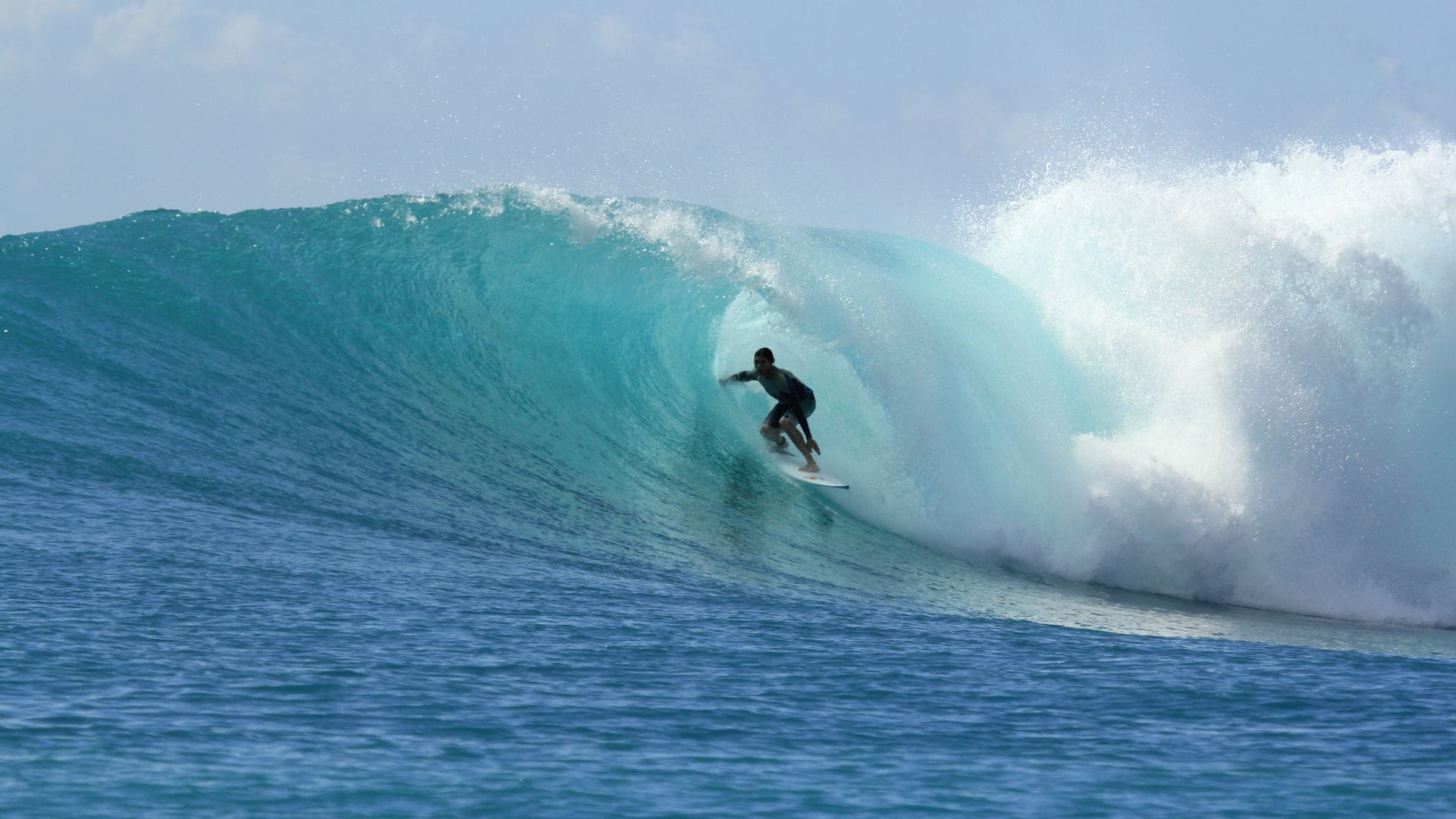 Surfing in Kona