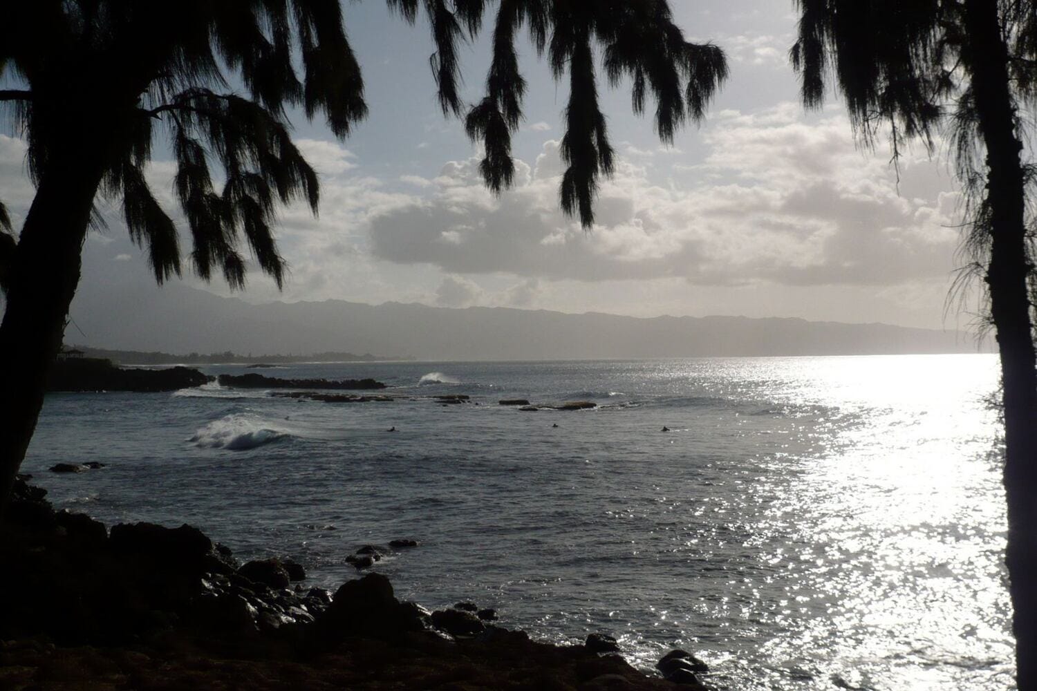 views over Hawaii during storm season